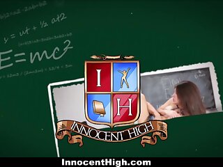 InnocentHigh - School Girl Pressured To Strip and Fuck Teacher